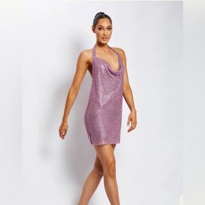 Meshki Meilani Dress
Low Back Diamante Mesh Mini Dress - Pink